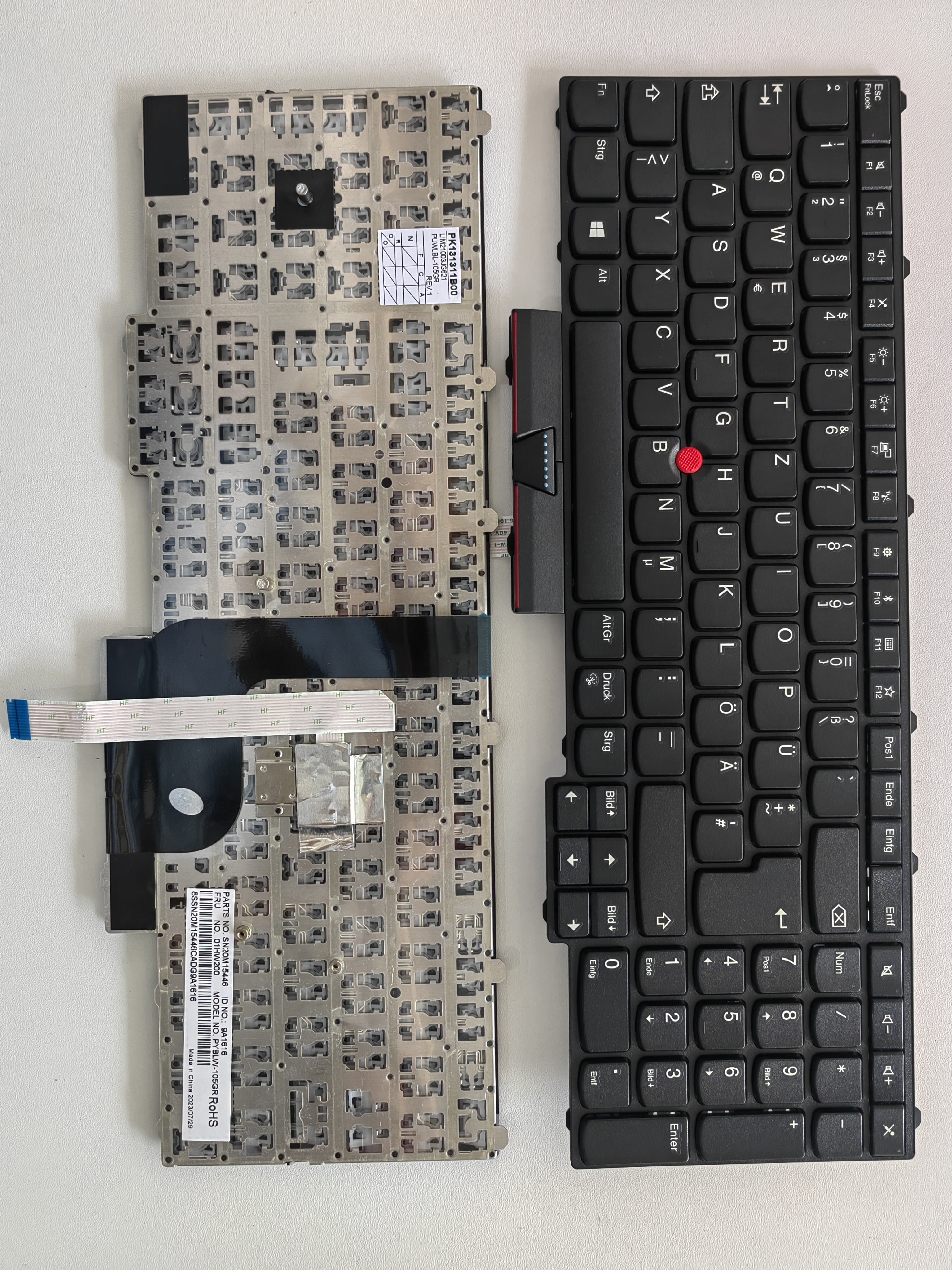 Picture of New Replacement Laptop Keyboard For IBM P51/P71 BLACK FRAME BLACK (OEM) GR Layout